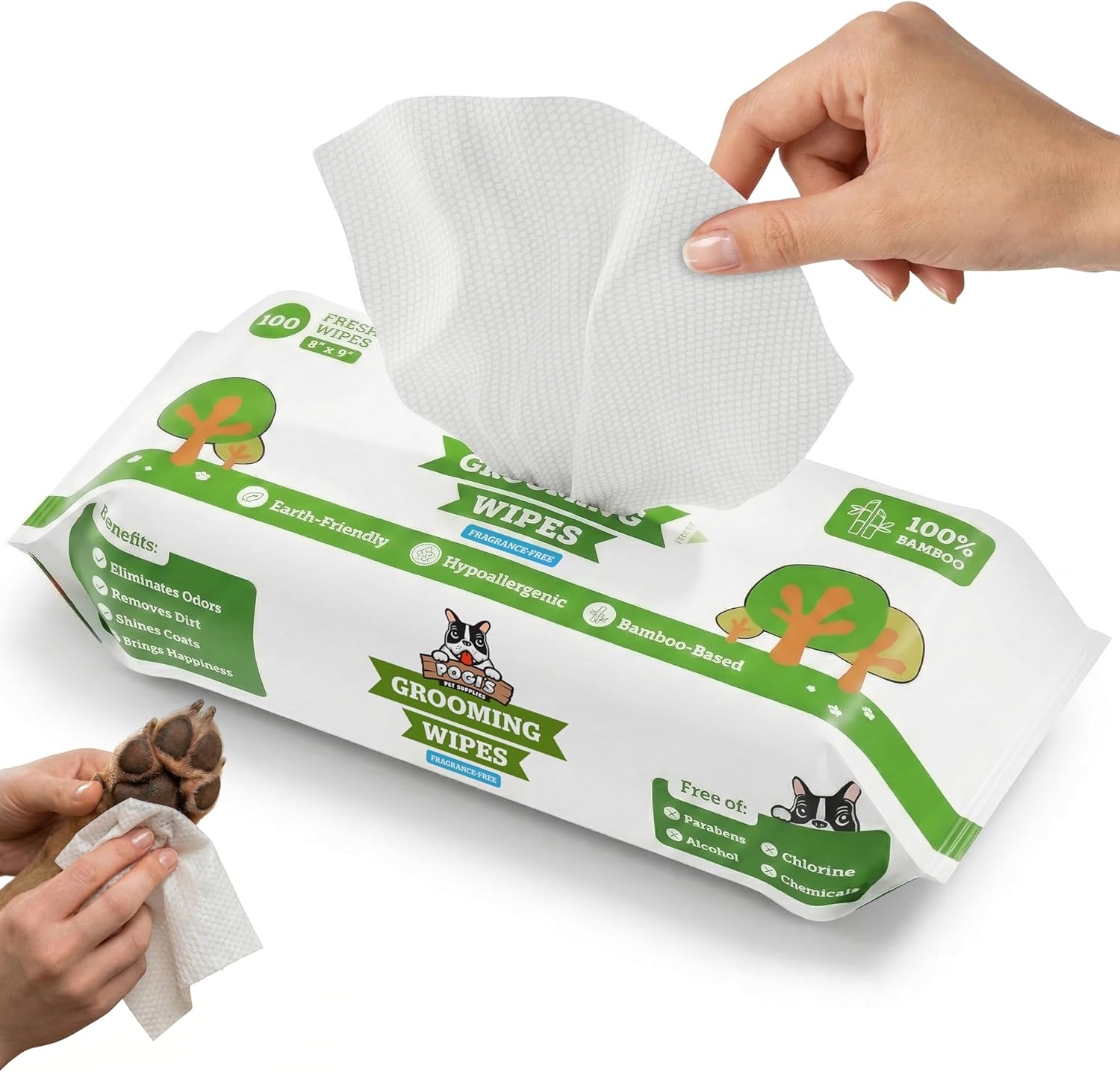 Pogi's Toallitas Hipoalergénicas de Origen Vegetal
