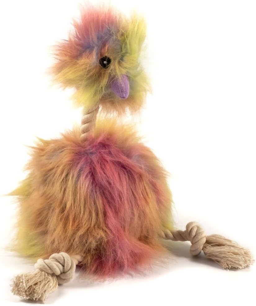 Emeu Juguete de Cuerda y Peluche de Algodón 100% Natural