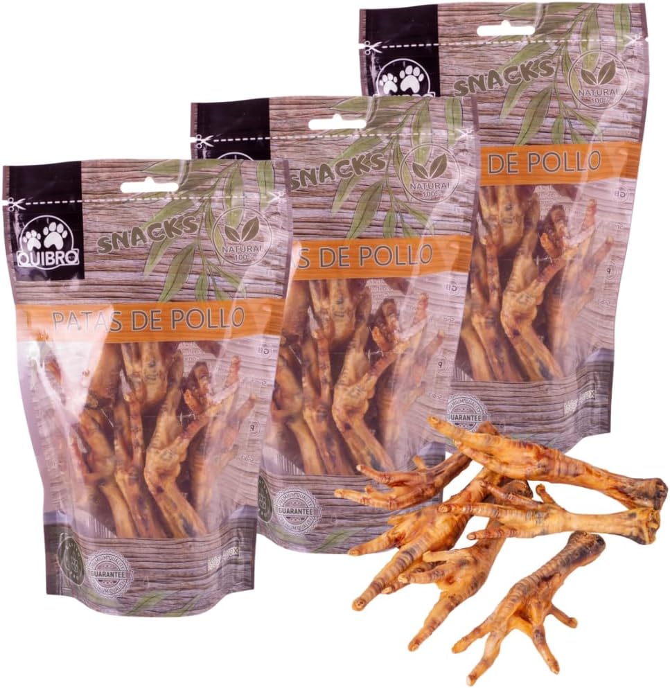 Quibropets Patas de Pollo Deshidratadas 100% Naturales