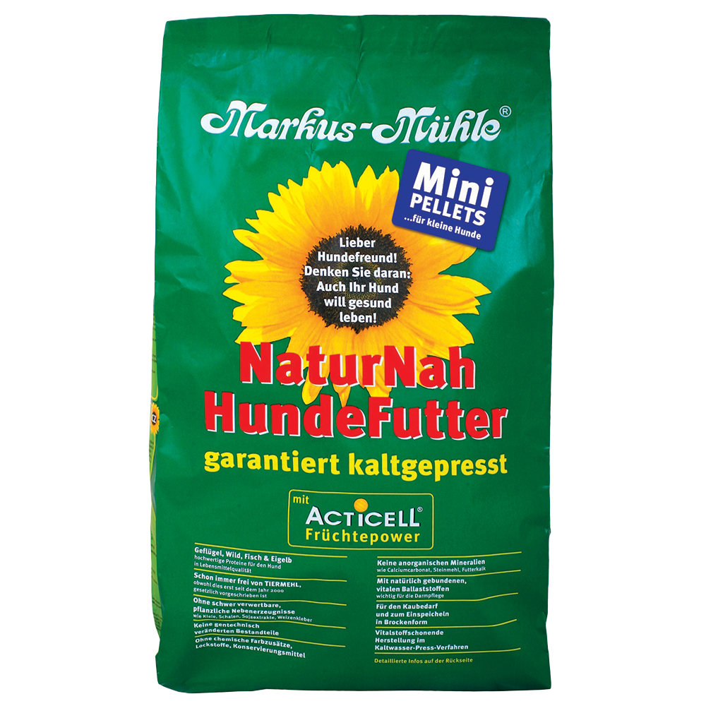 Markus-Mühle Acticell Mini pienso natural para perros pequeños - 2 x 5 kg - Pack Ahorro