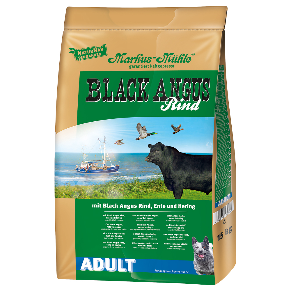 Markus Mühle 2 x 15 / 5 kg - Pack Ahorro - Black Angus Adult (2 x 15 kg)