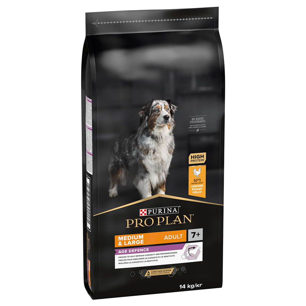 PURINA PRO PLAN Medium & Large Adult 7+ Age Defence - 2 x 14 kg - Pack Ahorro