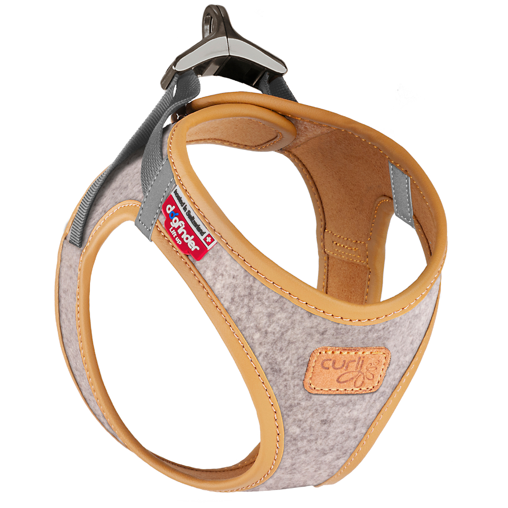 Arnés Curli Vest Alpine Clasp, gris claro - Talla XL: perímetro torácico 55,5 - 62,7 cm