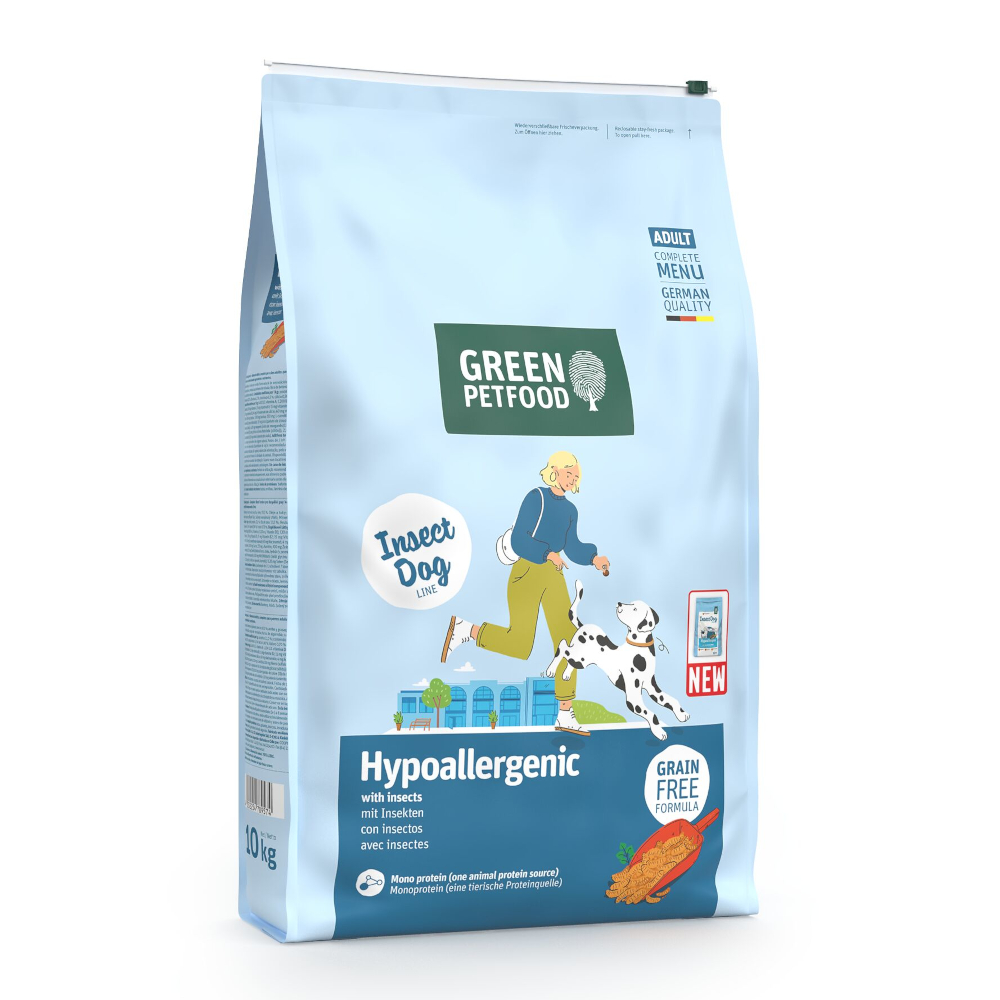 Green Petfood Hypoallergenic con insectos - 2 x 10 kg - Pack Ahorro