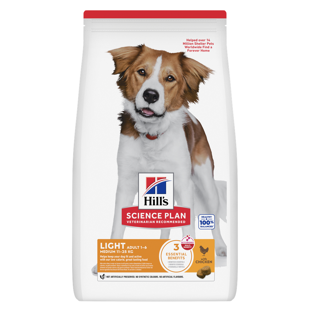 Hill's Science Plan Adult 1-6 Light Medium con pollo - 2 x 14 kg - Pack Ahorro